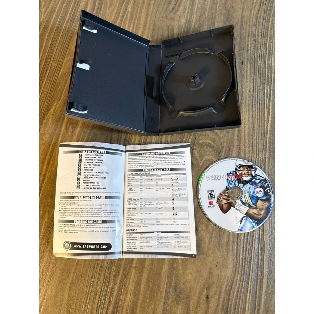 Madden 08 EA Sports NFL PC‎ DVD-ROM Game Complete with Manual Tested
